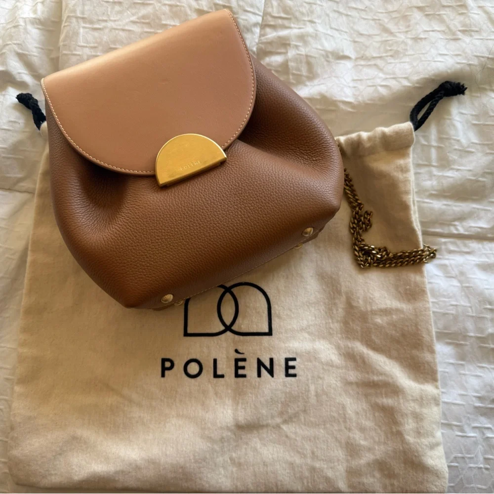 Polene Tan Leather Bag - Picture 4 of 11